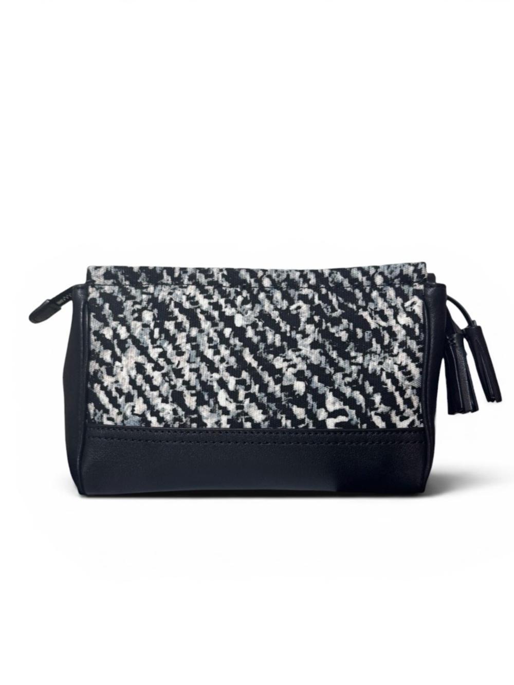 COACH Noa Tweed and Leather Pop-Up Pouch Black/White $195 Retail NWOT - Picture 4 of 5